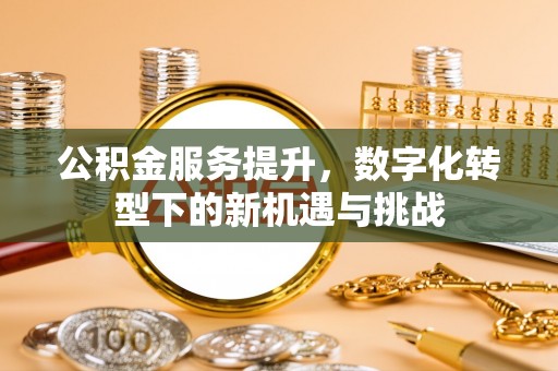 彰武公积金服务提升，数字化转型下的新机遇与挑战