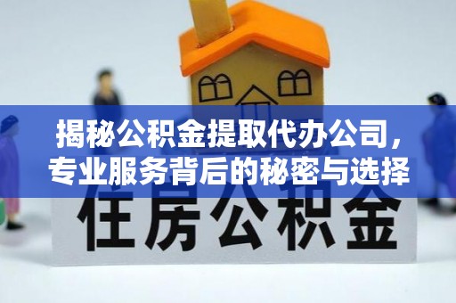 彰武揭秘公积金提取代办公司，专业服务背后的秘密与选择指南